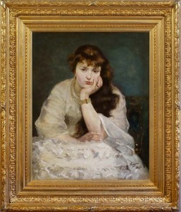 JEAN MAYNE  Girl with a set of pearls