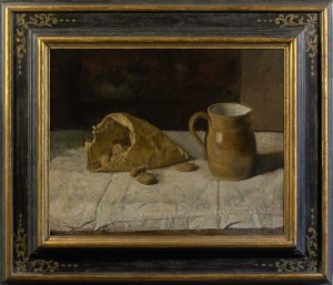GEORGE WEISSBORT Still life with cobnuts and a pitcher